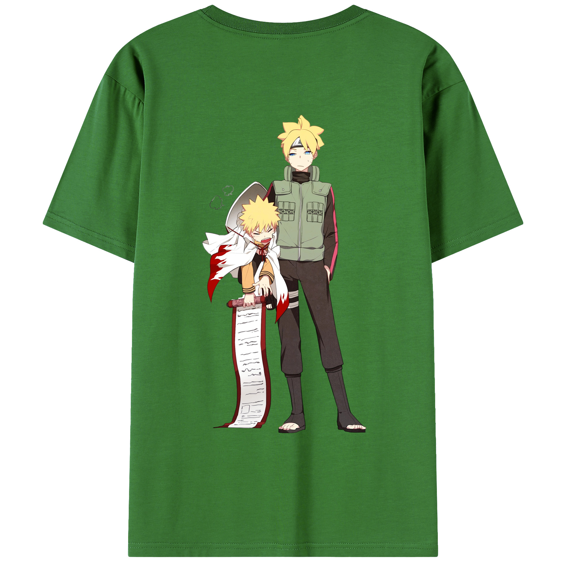 （画像用） NARUTO -ナルト- 波風 ミナト Namikaze Minato レディース半袖Tシャツ(バックプリント)